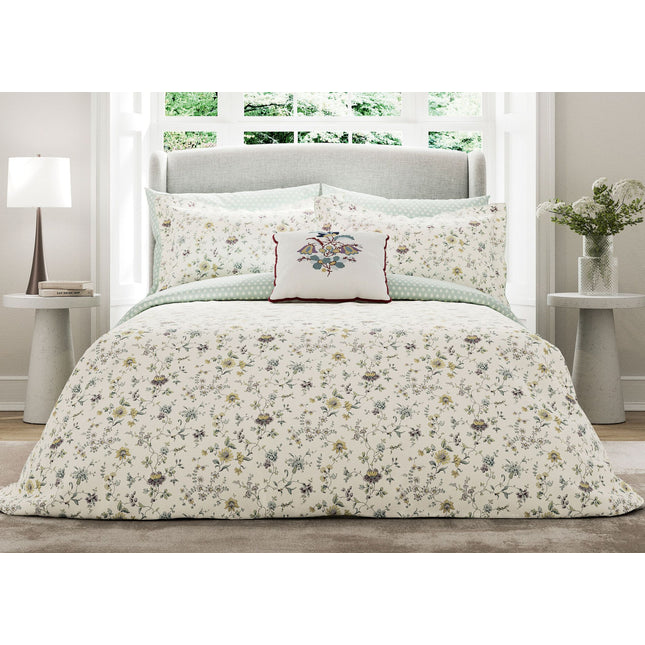 V & A "Flora" Duvet Cover Set in Duck Egg