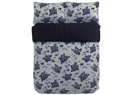 Bedeck of Belfast "Freya" Duvet Cover and Oxford Pillowcase in Indigo