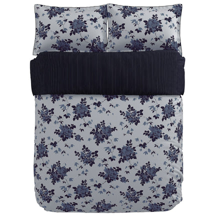 Bedeck of Belfast "Freya" Duvet Cover and Oxford Pillowcase in Indigo