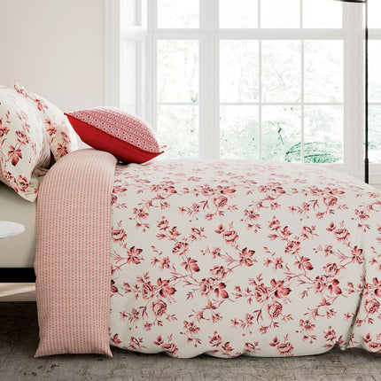 V & A "Garden Rose" Duvet Cover Set in Pink