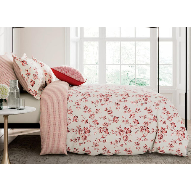 V & A "Garden Rose" Duvet Cover Set in Pink