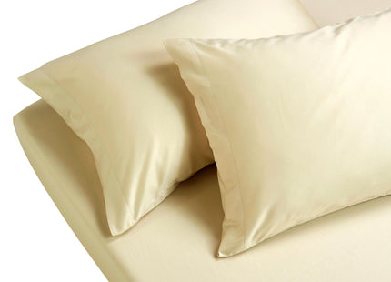Christy "400 TC Sateen" Plain Dyed Sheets in Colour Soft Gold