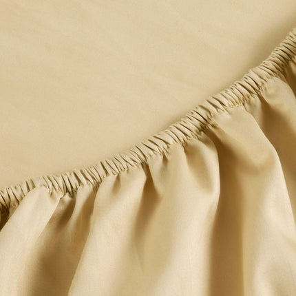 Christy "400 TC Sateen" Plain Dyed Sheets in Colour Soft Gold