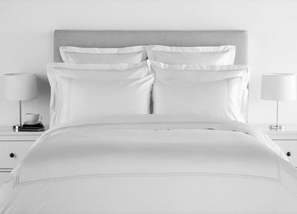 Christy "500TC Luxury Supima" Bed Linen with White Triple Embroidery