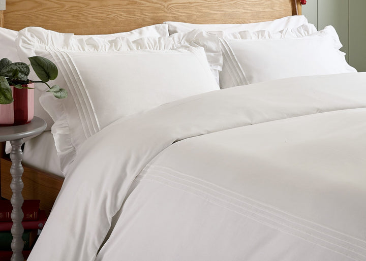Helena Springfield "Evie" Duvet Cover Set in White