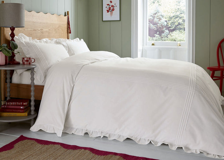 Helena Springfield "Evie" Duvet Cover Set in White