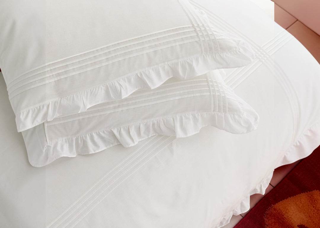 Helena Springfield "Evie" Duvet Cover Set in White