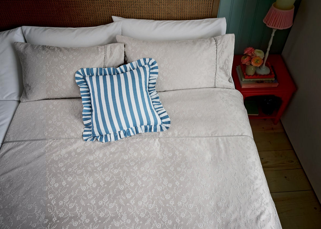 Helena Springfield "Floral Trail" Duvet Cover Set in Soft Linen