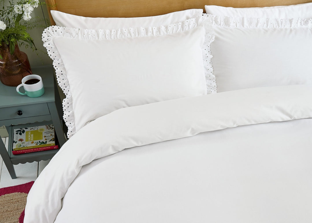 Helena Springfield "Clara" Duvet Cover Set in White