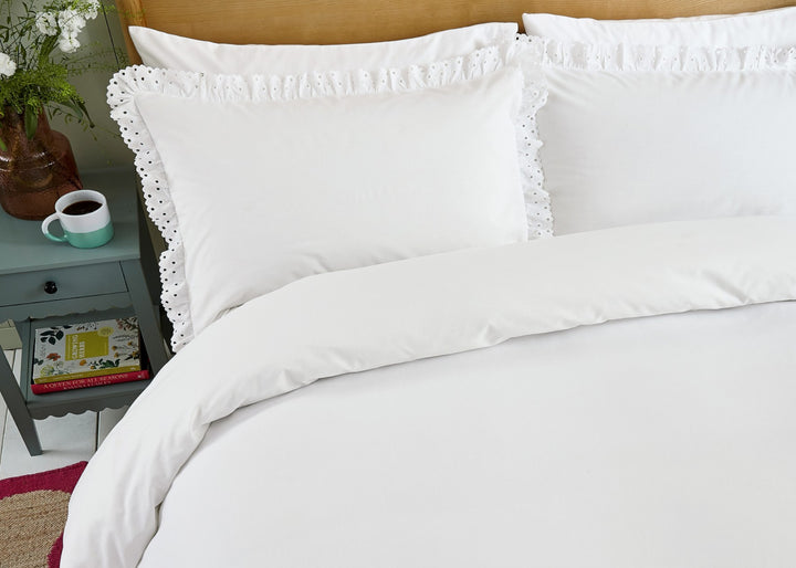 Helena Springfield "Clara" Duvet Cover Set in White