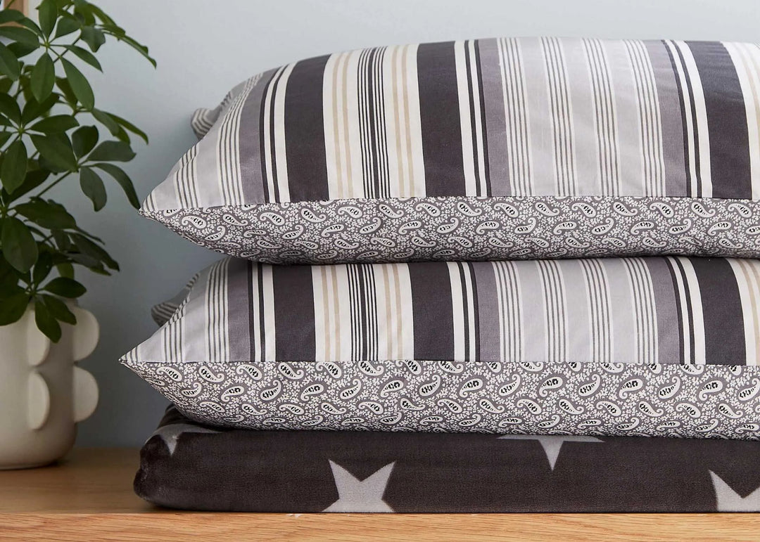 Helena Springfield "Beach House" Duvet Cover Sets in Linen &amp; Grey