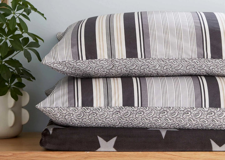 Helena Springfield "Beach House" Duvet Cover Sets in Linen &amp; Grey