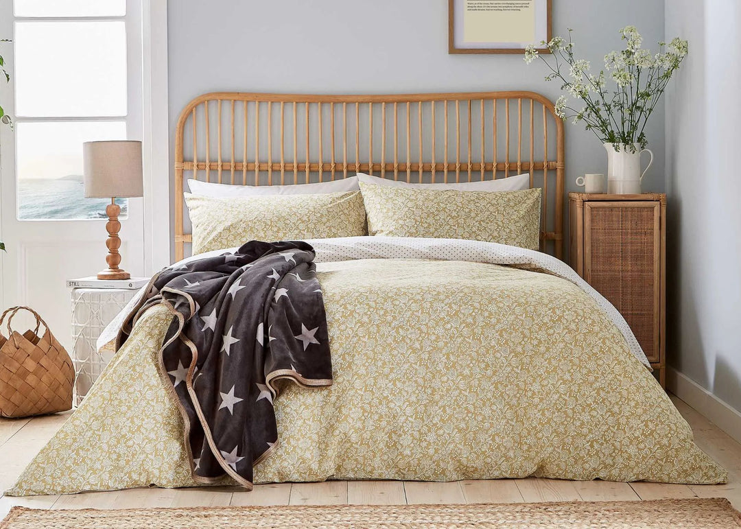 Helena Springfield "Elmont" Duvet Cover Sets in Soft Amber