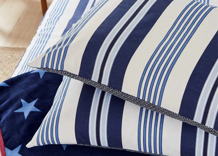 Helena Springfield "Huntington Stripe" Duvet Cover Sets in Navy &amp; Cobalt