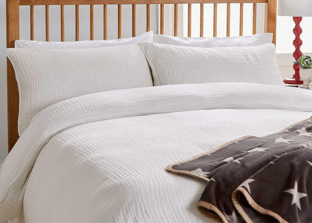 Helena Springfield "Muslin" Duvet Cover Sets in White