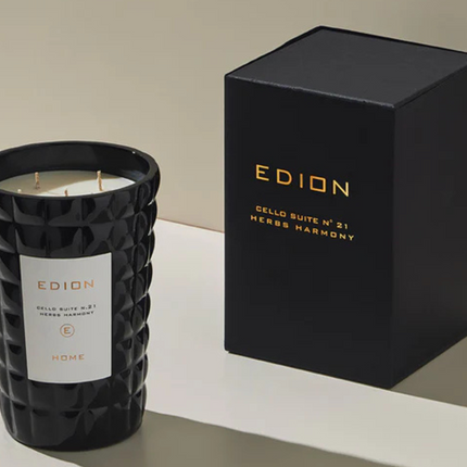 Edion "Cello suite n.21 Herbs Harmony Bianca" Scented Candle