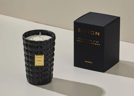 Edion "Cello Suite n.21 Herbs Harmony Bianca" Scented Candle