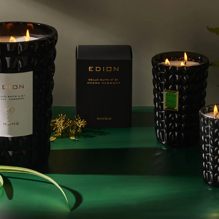 Edion "Cello suite n.21 Herbs Harmony Bianca" Scented Candle