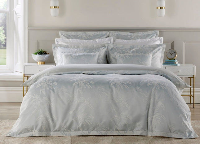 Christy "Holkham" Jacquard Comforter Sets in Duck Egg