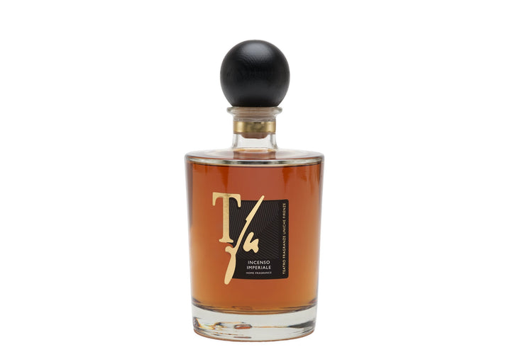 Teatro "Incenso Imperiale" Diffuser with Black Label Transparent Vase &amp;  Bamboo Sticks (3000 ml)