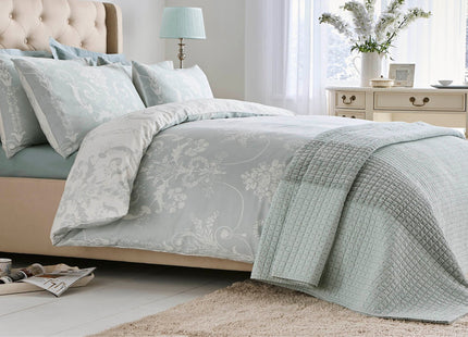 Laura Ashley "Josette" Duvet Cover Set in Duck Egg