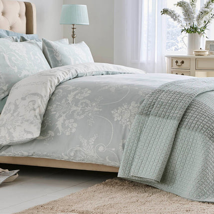 Laura Ashley "Josette" Duvet Cover Set in Duck Egg