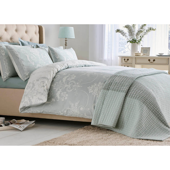 Laura Ashley "Josette" Duvet Cover Set in Duck Egg