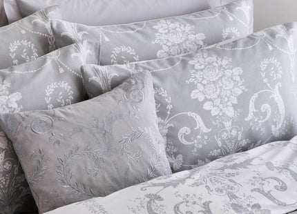 Laura Ashley "Josette" Duvet Cover Set in Steel