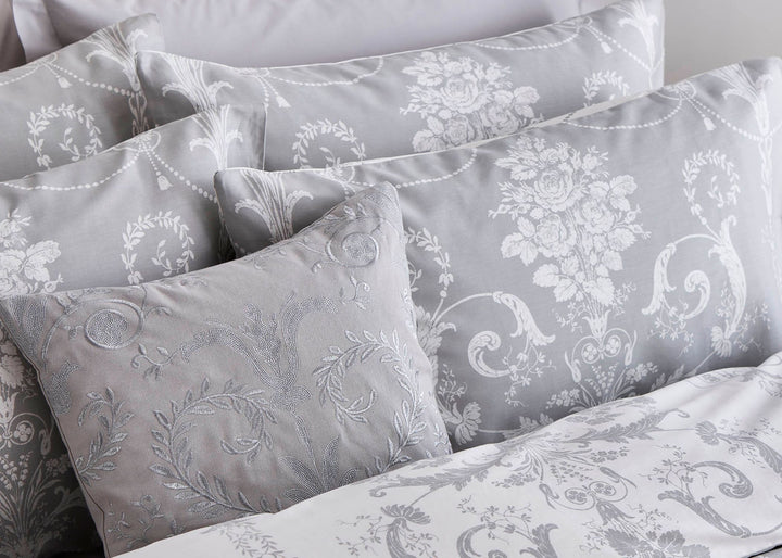 Laura Ashley "Josette" Duvet Cover Set in Steel