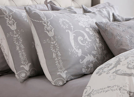 Laura Ashley "Josette" Duvet Cover Set in Steel