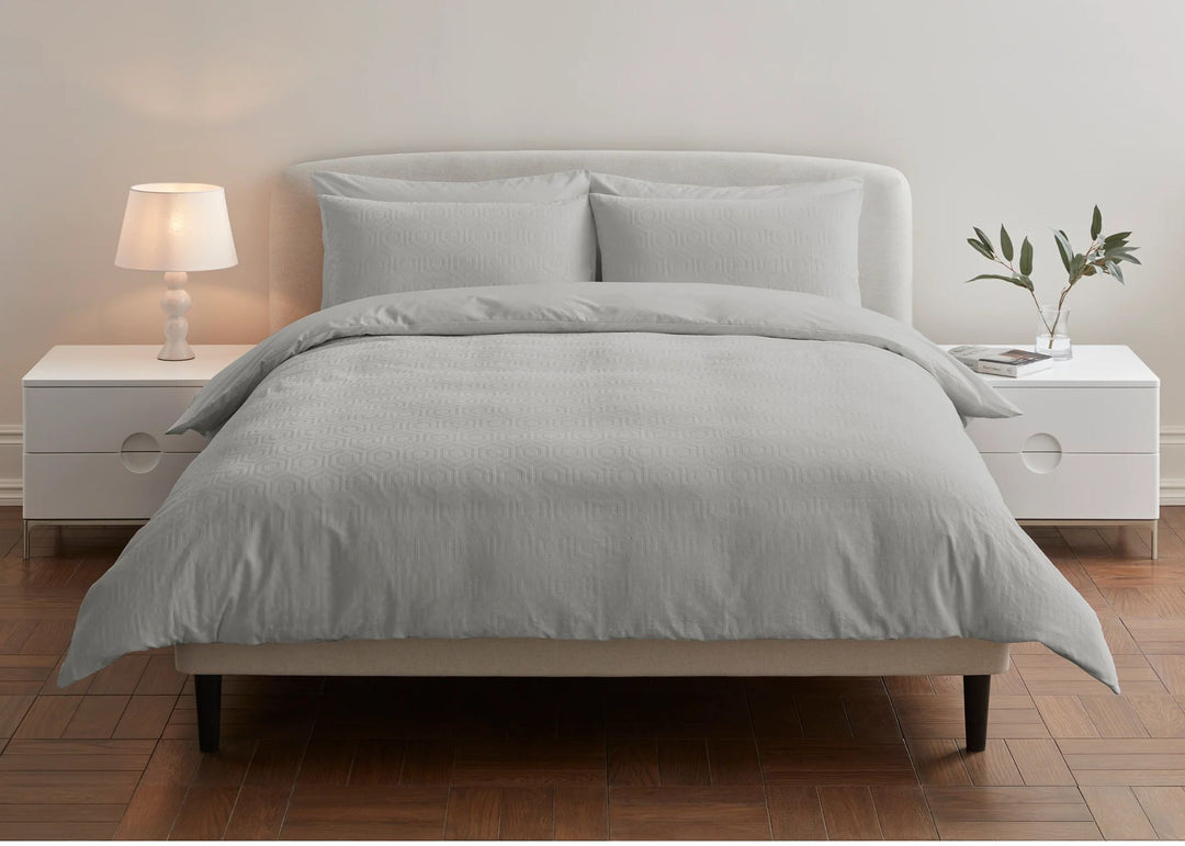 Jasper Conran "Hexagonal" Duvet Cover Set in Lunar Rock