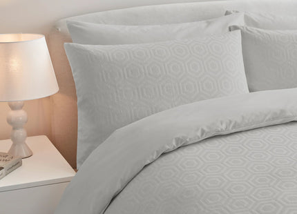 Jasper Conran "Hexagonal" Duvet Cover Set in Lunar Rock