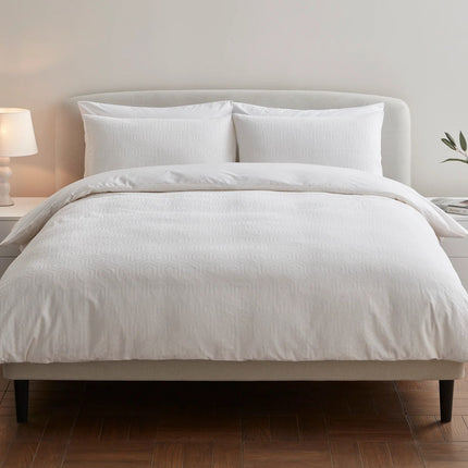 Jasper Conran "Hexagonal" Duvet Cover Set in White