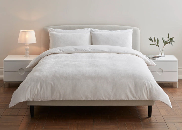 Jasper Conran "Hexagonal" Duvet Cover Set in White