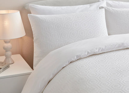 Jasper Conran "Hexagonal" Duvet Cover Set in White