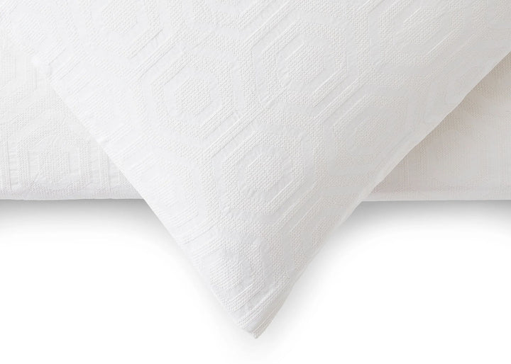 Jasper Conran "Hexagonal" Duvet Cover Set in White