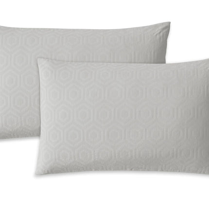 Jasper Conran "Hexagonal" Duvet Cover Set in Lunar Rock