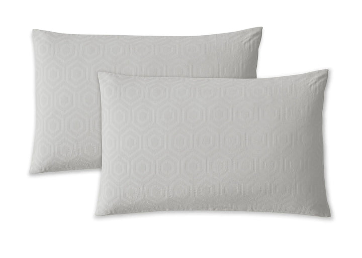 Jasper Conran "Hexagonal" Duvet Cover Set in Lunar Rock
