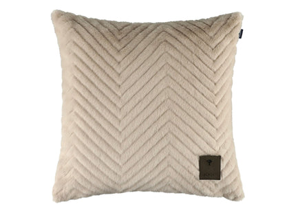 Joop "Elegant" Decorative Filled Cushion in Natural - 45 x 45 cm