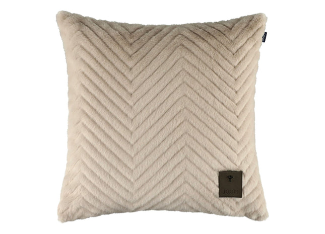 Joop "Elegant" Decorative Filled Cushion in Natural - 45 x 45 cm