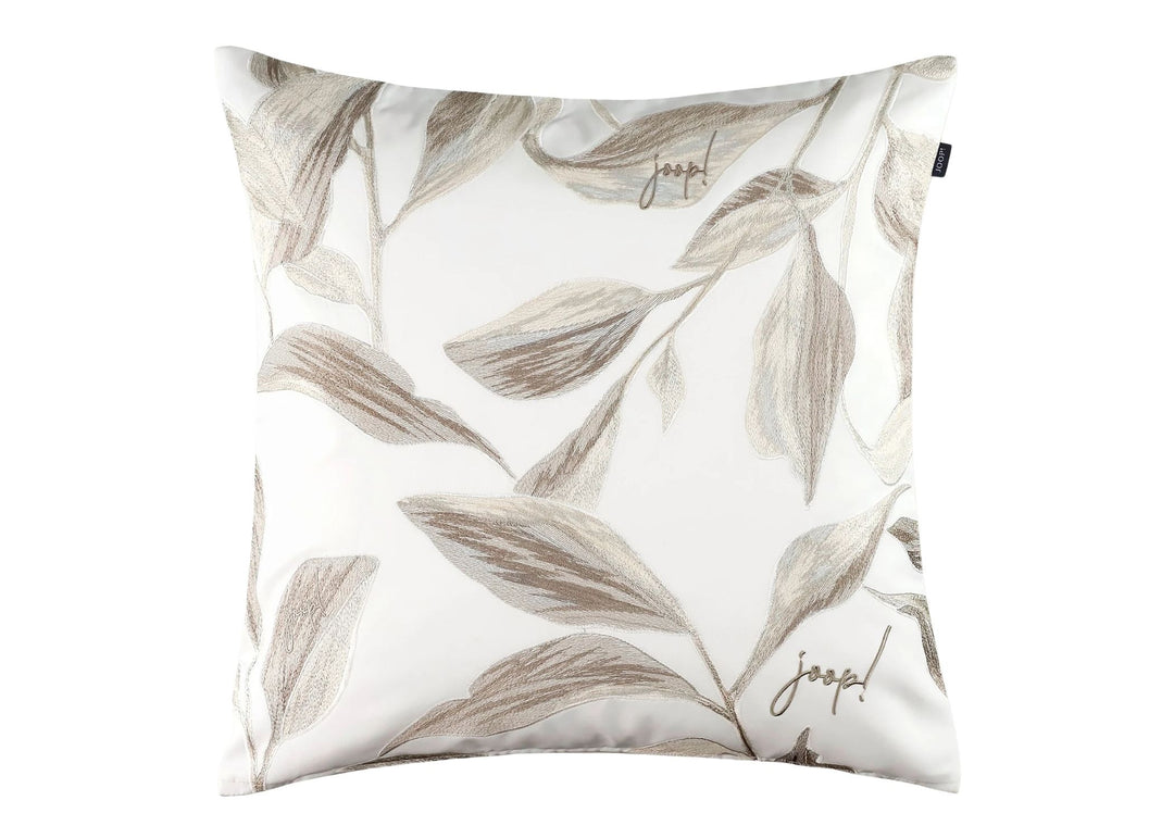 Joop "Flora" Decorative Filled Cushion in Cream - 50 x 50 cm