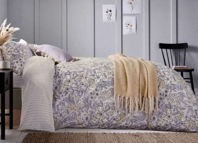 Helena Springfield "Fable MC Kemble" Duvet Cover Sets in Lilac/Yellow