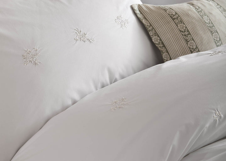 Laura Ashley "Keeleigh Posy" Duvet Cover Set in White