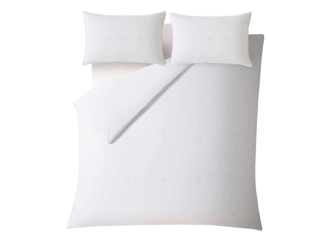 Laura Ashley "Keeleigh Posy" Duvet Cover Set in White