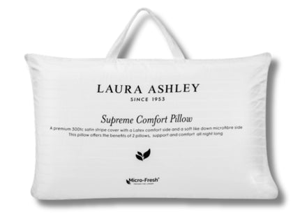 Laura Ashley "Luxury Supreme Comfort" Dual Chamber Latex Core Standard Pillow