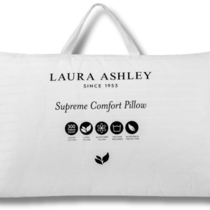 Laura Ashley "Luxury Supreme Comfort" Dual Chamber Latex Core Standard Pillow