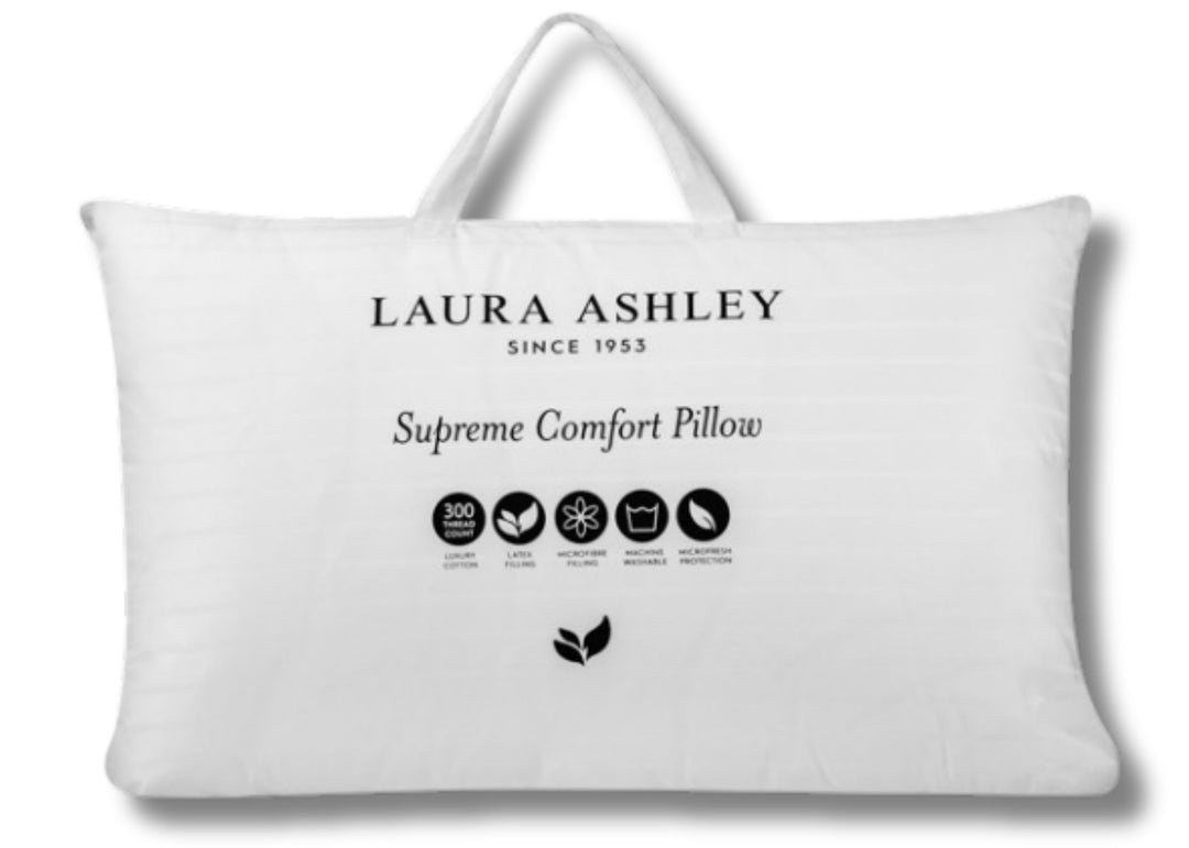 Laura Ashley "Luxury Supreme Comfort" Dual Chamber Latex Core Standard Pillow
