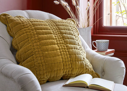 Laura Ashley "Brady Scalloped" Decorative Filled Cushion - 43 x 43 cm