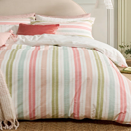 Laura Ashley "Sophie Stripe" Duvet Cover Set in Multi