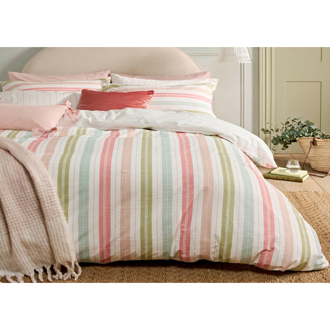 Laura Ashley "Sophie Stripe" Duvet Cover Set in Multi